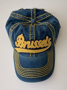 Robin Ruth Brussels Blue Baseball Cap Vintage Hat New